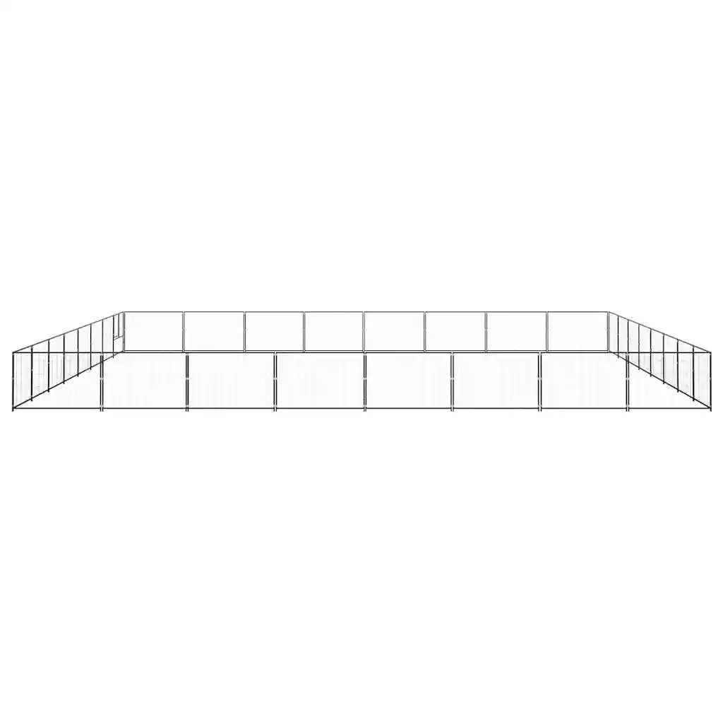 Gabbia per Cani Nera 64 mÂ² in Acciaio cod mxl 49320