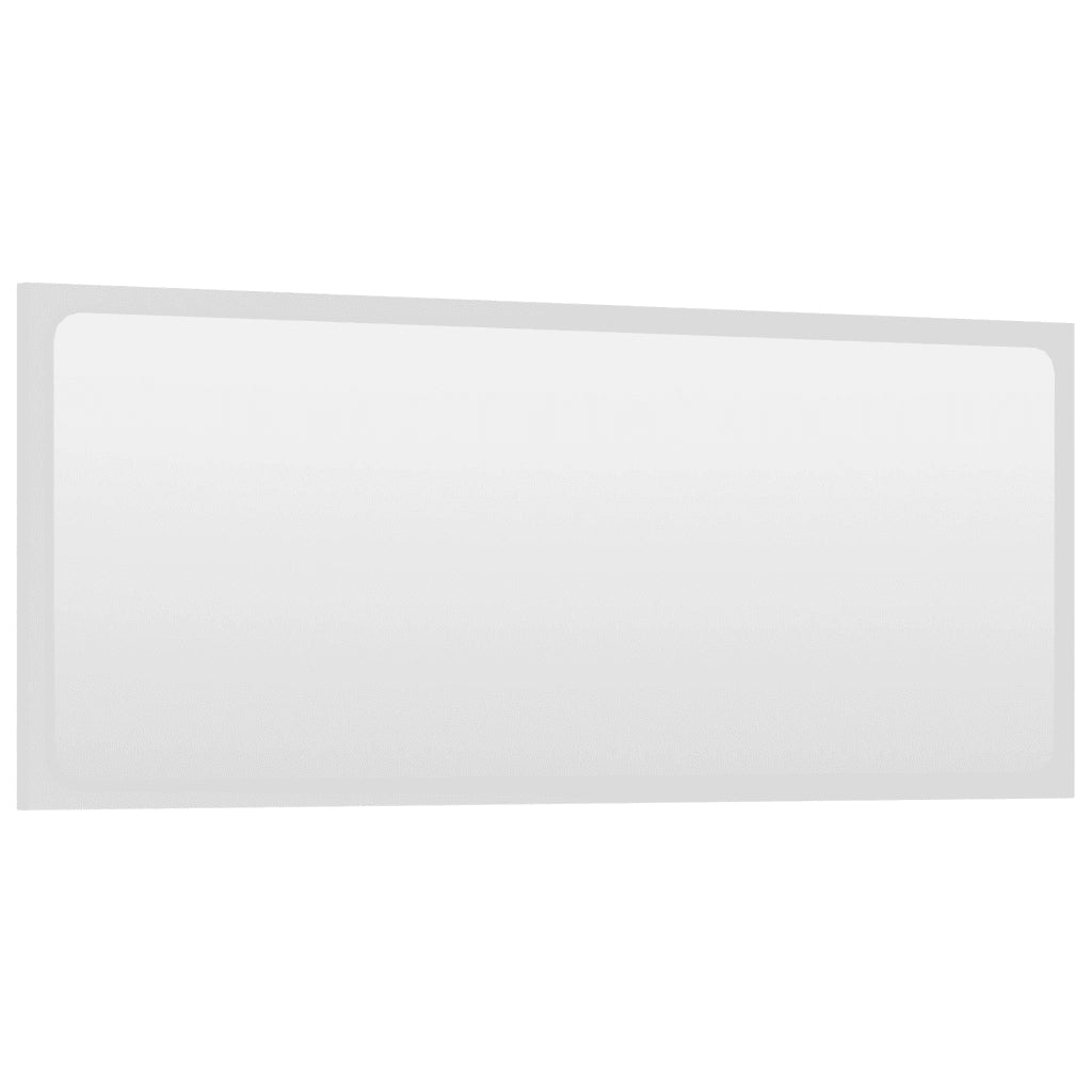 Specchio da Bagno Bianco 90x1,5x37 cm in Truciolato cod mxl 70312