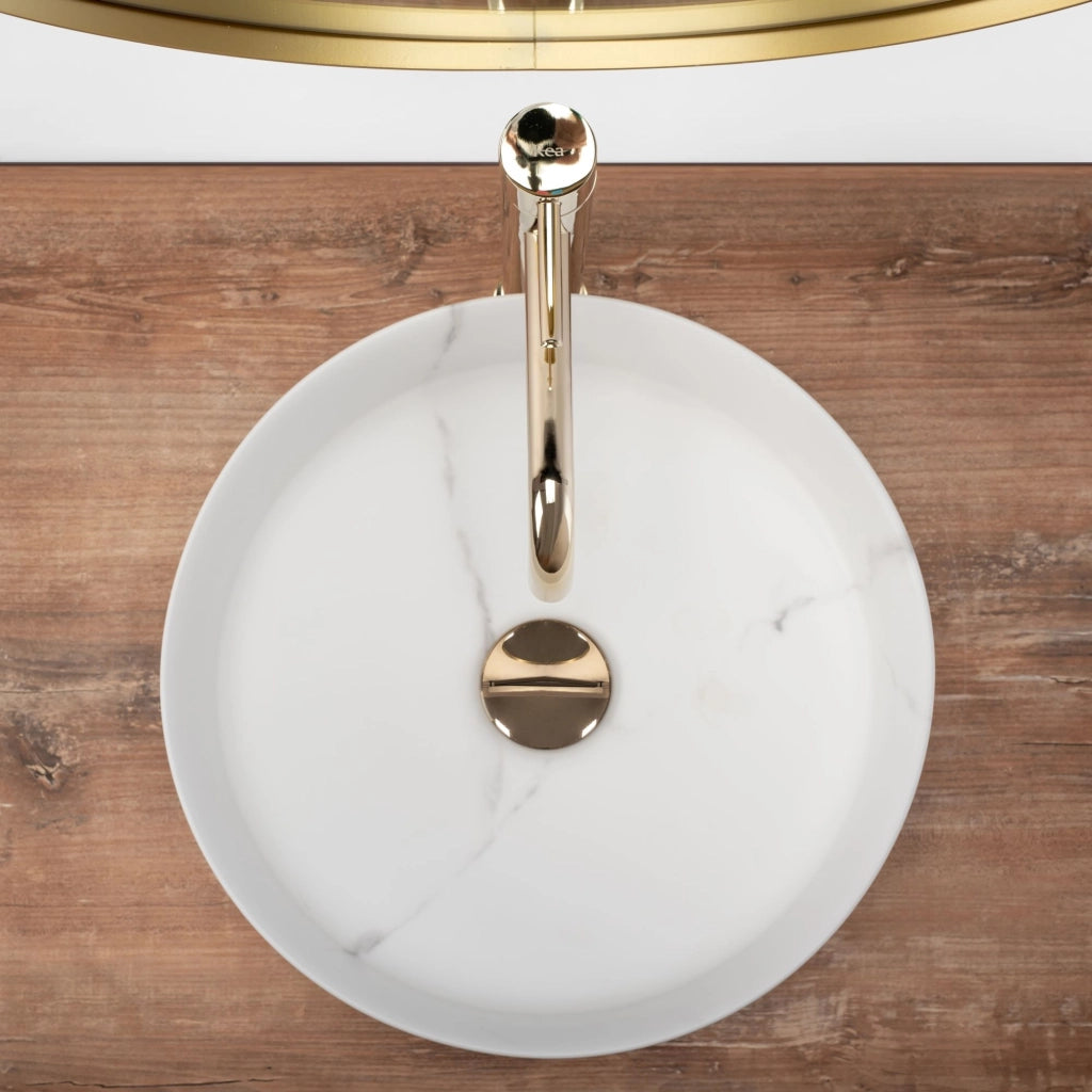 Lavabo Da Appoggio Rea Sami Marble Mat