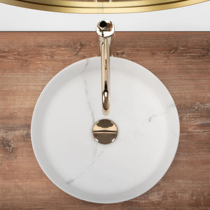 Lavabo Da Appoggio Rea Sami Marble Mat