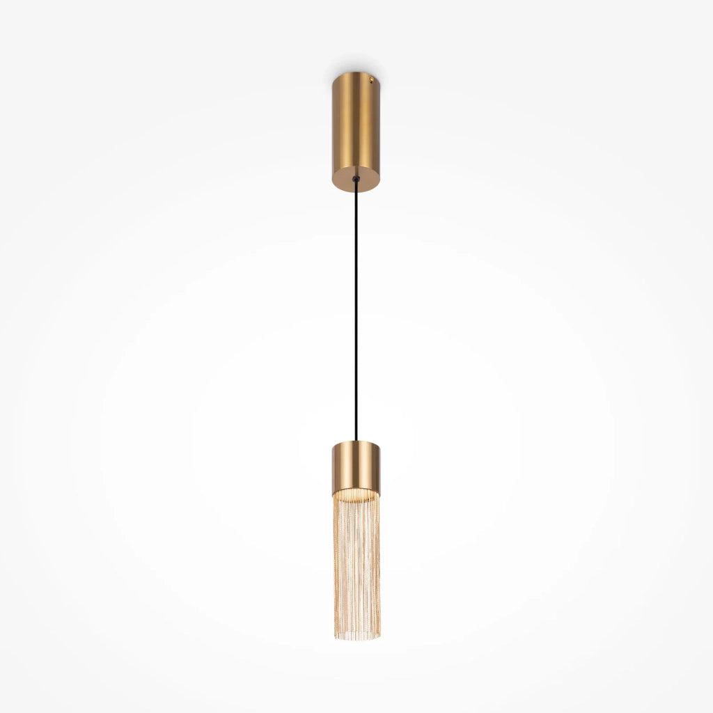 Maytoni Lampadario Moderno Imaginary 1 luce LED integrato oro metallo