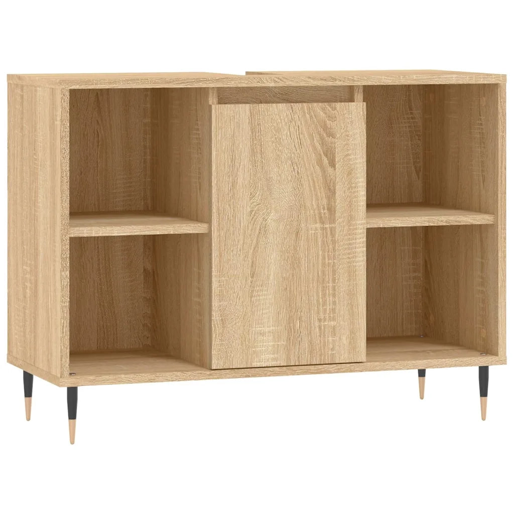 Mobile da Bagno Rovere Sonoma 80x33x60 cm in Legno Multistrato 831623