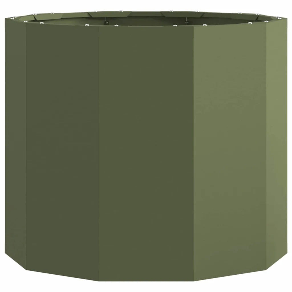Fioriera Verde oliva 60 x 60 x 50 cm Acciaio