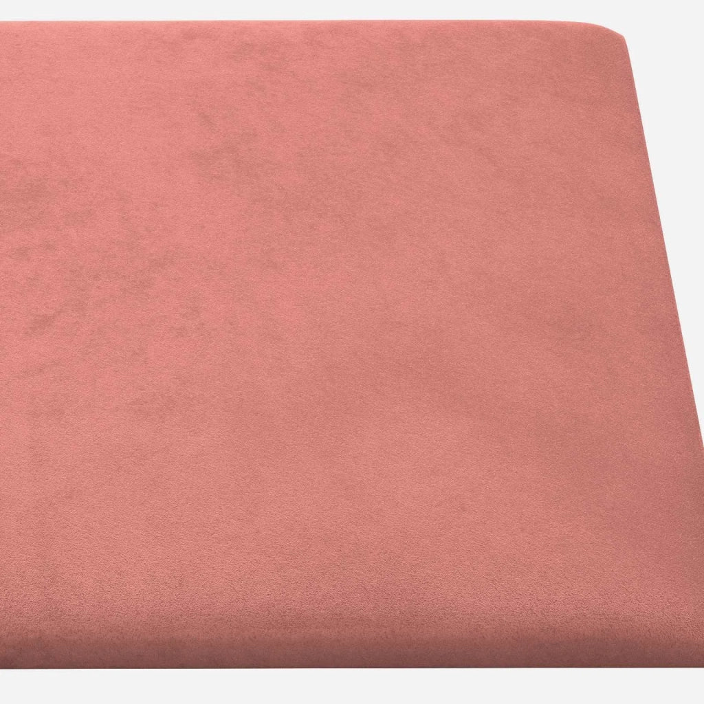 Testiera da Parete 12 pcs Rosa 30 x 15 cm Velluto 42020530