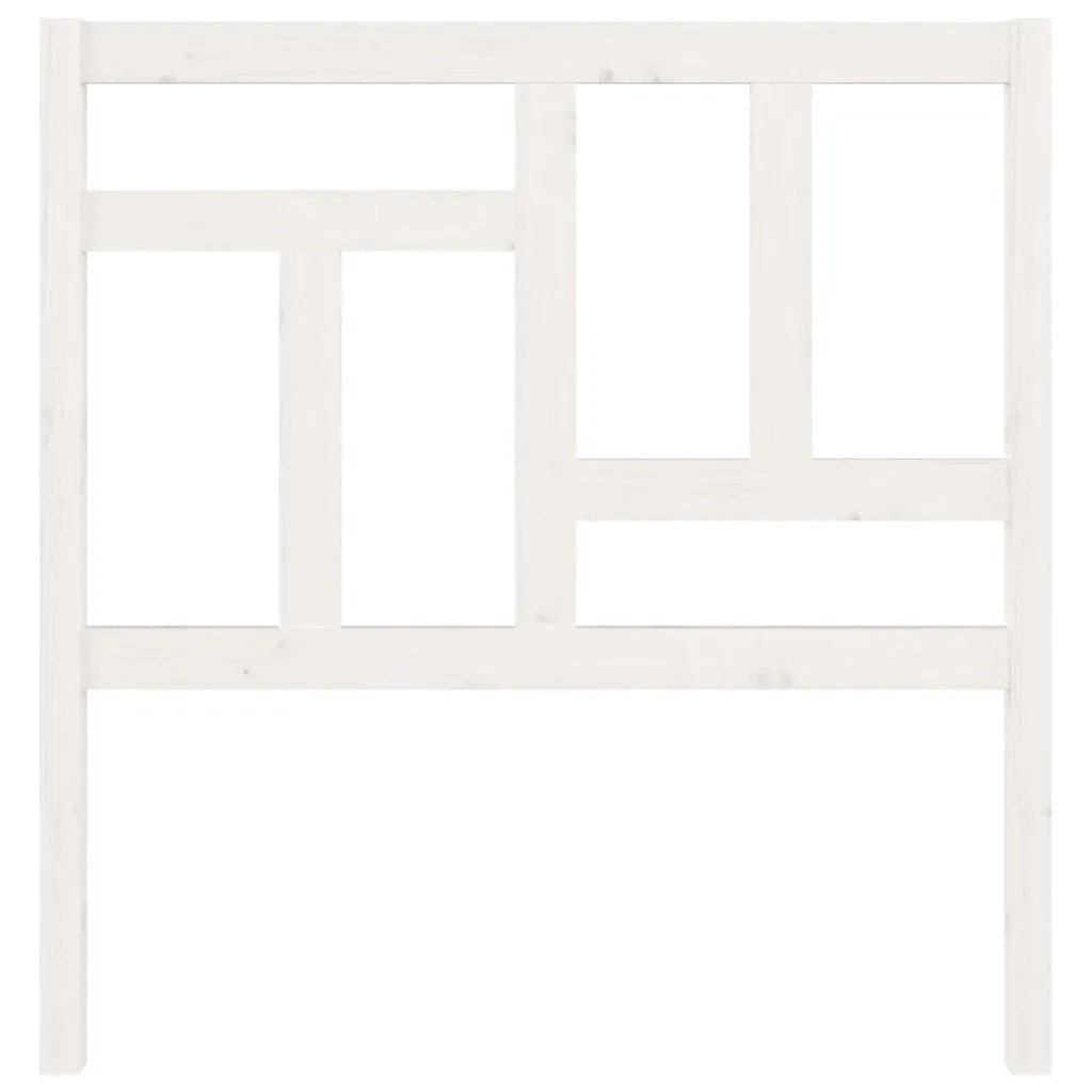 Testiera per Letto-Testata-Testiera Decorativa Bianca 95,5x4x100 cm Legno Massello di Pino 201207