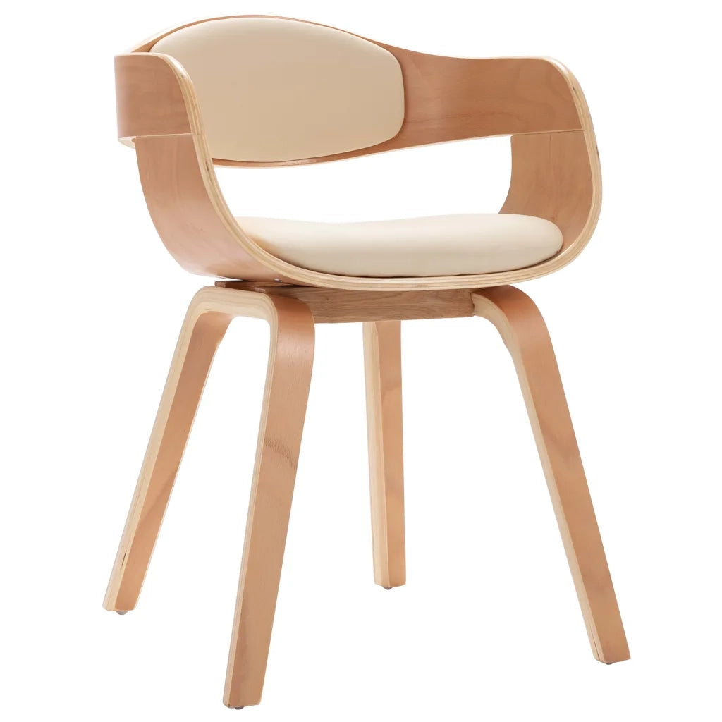 Sedie da Pranzo 4 pz in Legno Piegato e Similpelle cod mxl 7128