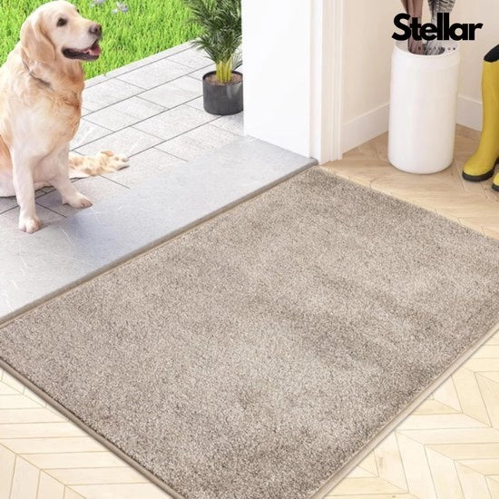 Matte per porta - Matte per pavimento - Materassa per cane - Adatto per lavatrice - Assorbe acqua - Microfibre - Antiscivolo - 50x80 cm
