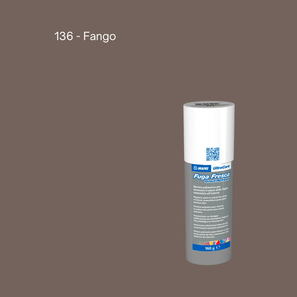 Rinnovo fughe sbiadite ripristinare pavimento ultracare fuga fresca 160 gr *** colore- fango - 136, confezione 1
