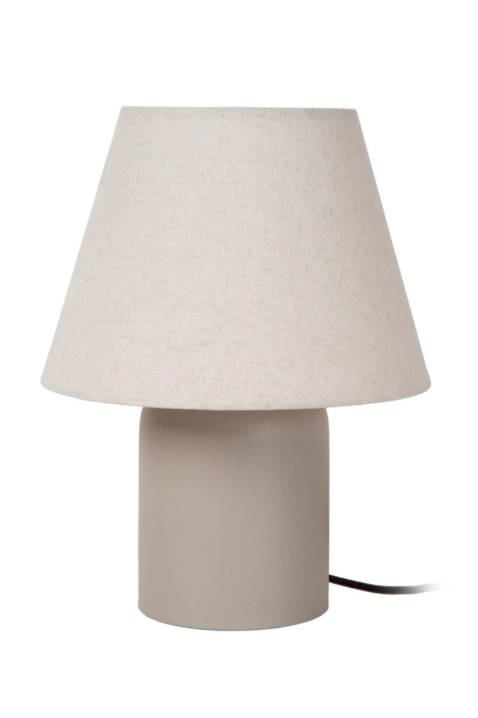 Lampada da tavolo beige in ceramica MACIA Lucide E14
