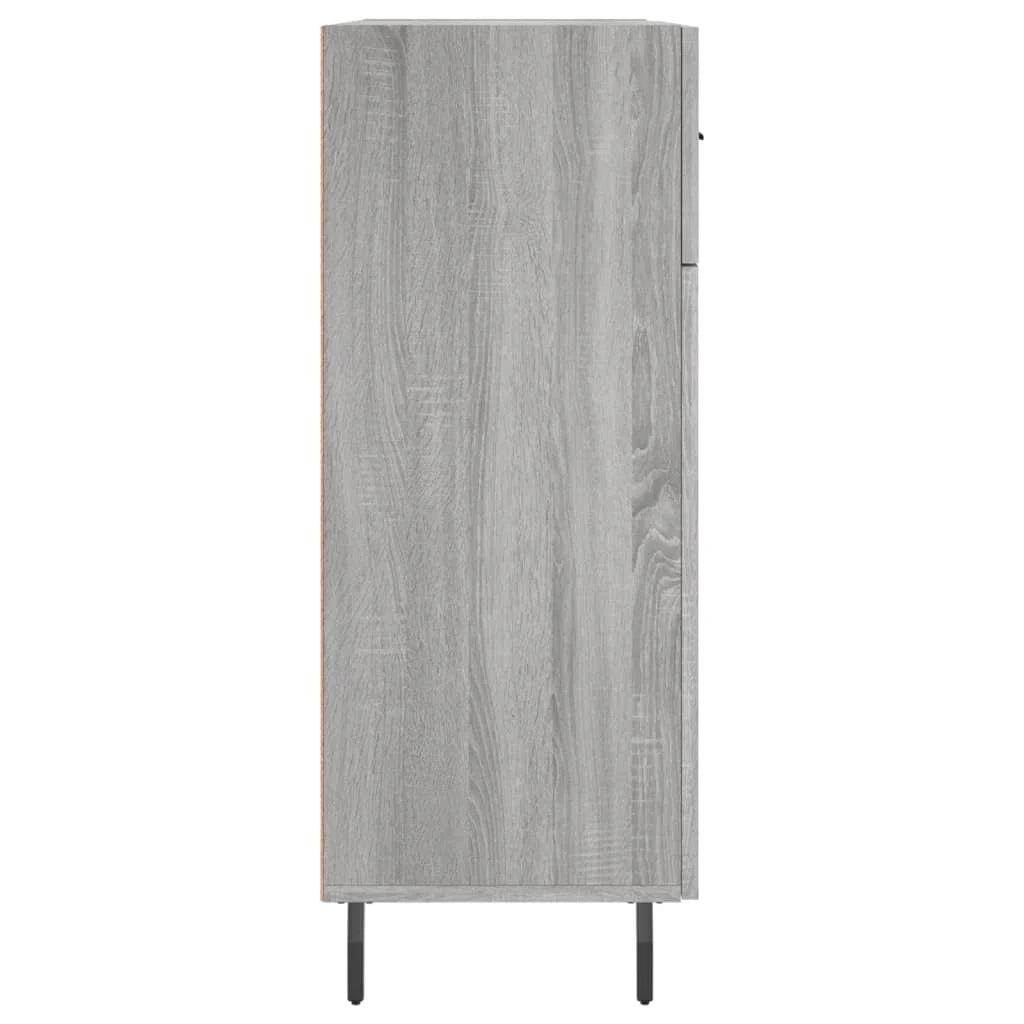 Buffet credenza cassettiera armadio mobile contenitore organizer cucina soggiorno Sonoma 69,5 x 34 x 90 cm legno ingegnerizzato grigio 02_0036469