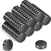 70 pezzi di magneti per lavagna, 18 x 5 mm magneti ferrosi forti, magneti neri per frigorifero, magneti rotondi per lavagna bianca, cartelloni, magneti per frigorifero