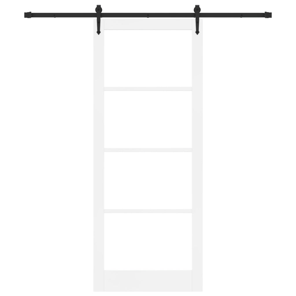 Porta scorrevole  con set hardware 'ORKDAL'Bianca 93x232 cm