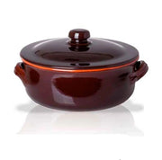 Casseruola in terracotta con coperchio Ø18 cm