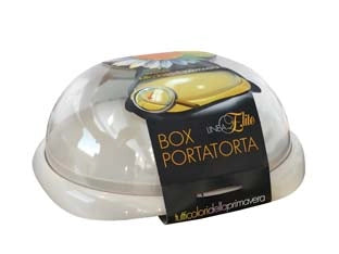 COPRITORTA TONDA CON COPERCHIO E VASSOIO- - ø cm.37x16h. - 1 pezzi