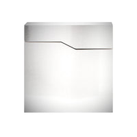 Cassetta postale con vano portagiornale V19 acciaio inox 370 x 102 x 370 mm