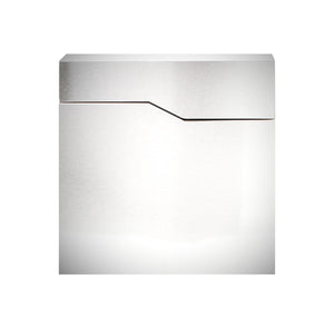 Cassetta postale con vano portagiornale V19 acciaio inox 370 x 102 x 370 mm