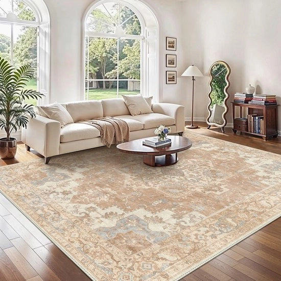 Tappeto vintage da soggiorno 200x290cm, Tappeti per soggiorno, Tappeti extra grandi, Tappeto boho, Tappeto antislip grande, Tappeto per camera da letto, Tappeto per sala da pranzo, Tappeto per ufficio