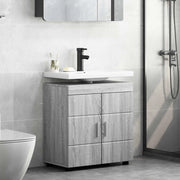 Set di Armadi da Bagno TULUM Grigio Sonoma 60 x 34 x 63 cm