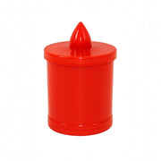 Lumino Votivo LED Rosso a Batteria | Candela Elettrica con Fiamma Viva Candela