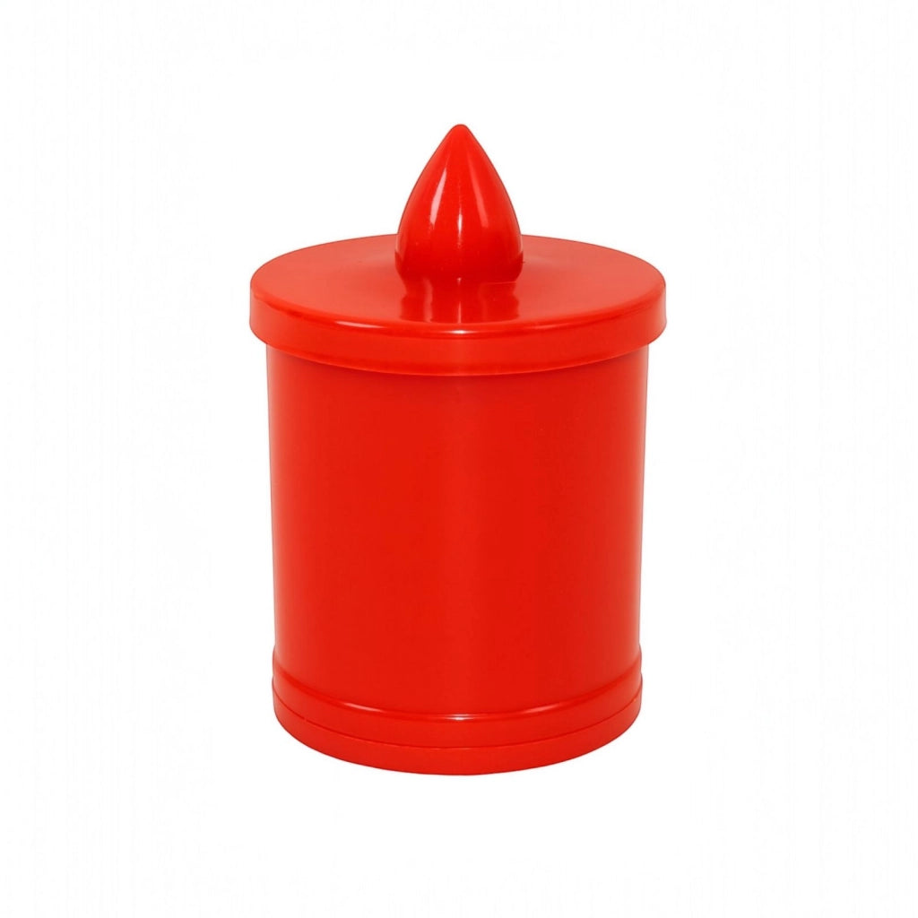 Lumino Votivo LED Rosso a Batteria | Candela Elettrica con Fiamma Viva Candela