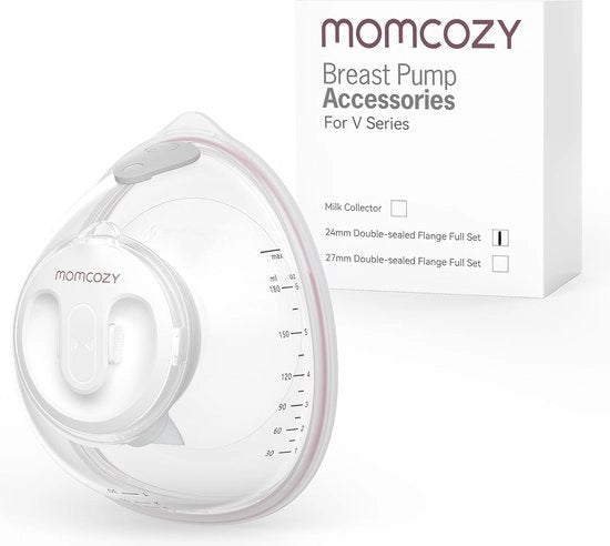 Set completo di accessori di sostituzione per manubri - flangia a doppia chiusura 24 mm, raccolta latte per V1 Pro/V2