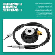 Sistema di misurazione della velocità a radiofrequenza - Sistema di misurazione della velocità a cavo - Componenti per scooter GY6 - Albero di trasmissione a 12mm - Lunghezza del cavo 100cm - Materiale di alta qualità