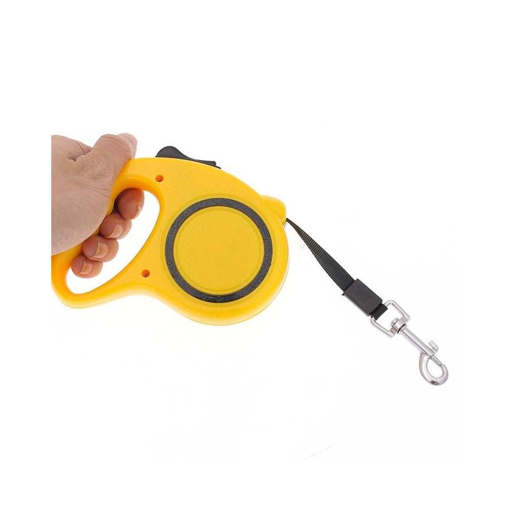 Trade Shop - Guinzaglio Allungabile Per Cane Media Piccola Taglia 5 Metri Con Gancio 16kg -