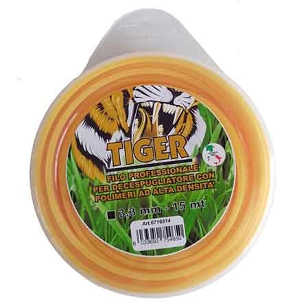 FILO PER DECESPUGLIATORE PROFESSIONALE QUADRO 'TIGER' mm 3,0x50 mt - MADE IN ITALY
