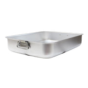 HORECA HOME ROSTIERA IN ALLUMINIO ANTIADERENTE CON ANELLI 35 X 25 CM