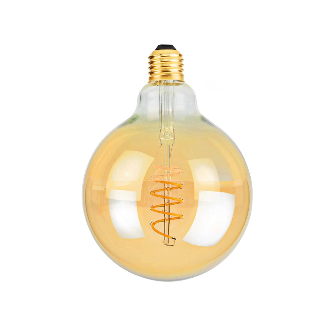 Lampadina a Filamento LED E27 G125 3.8W 250 lm Dimmerabile Basso Consumo Dorato Nedis