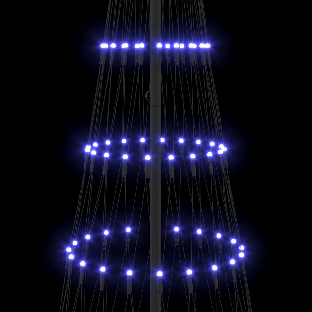 Albero di Natale LED con 295 LED Blu 250 cm Metallo 42018785