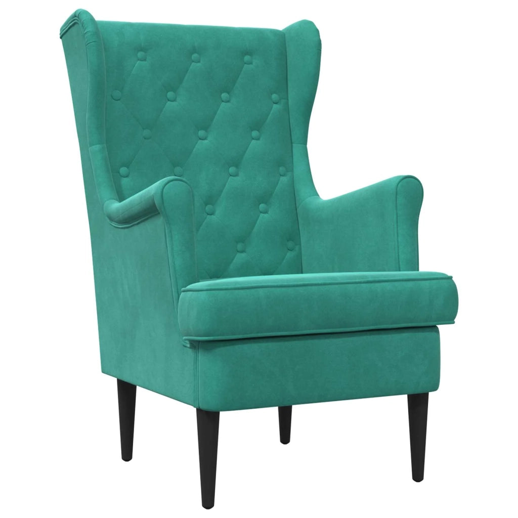 Divano Sedia-Poltrona Turchese Velluto 566084
