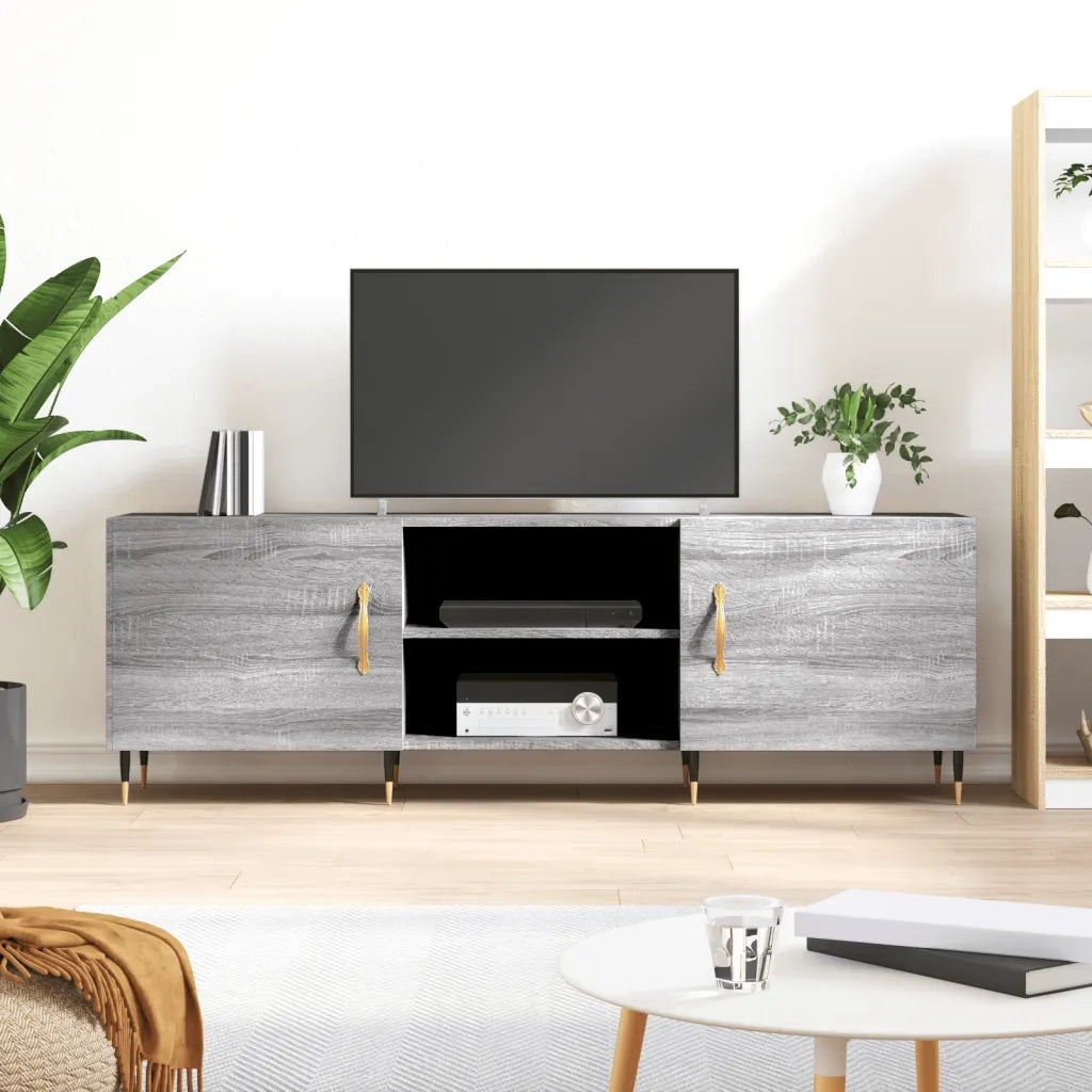 Mobile TV | Armadietto TV | Mobile Porta TV Grigio Sonoma 150x30x50 cm in Legno Multistrato