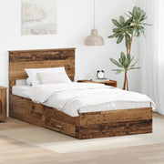 Struttura del letto con testiera Legno vecchio 100 x 200 cm 3410938