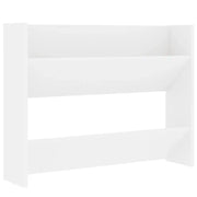 Scarpiera | Mobile per scarpe a Muro Bianca 80x18x60 cm in Legno Multistrato