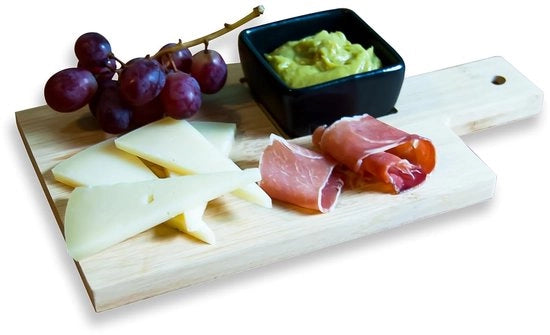 Tavolo da servizio in bambù con piatto per salse - design elegante - 1 pezzo - 14 cm x 25 cm
