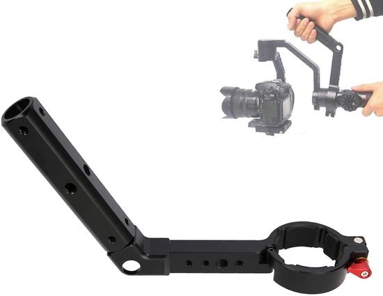 Manubrio in Lega di Alluminio - Otre Transmount - 1/4 Viti - Adatto per Crane2/Feiyu AK2000 - Capacità di Carico 10 kg - Dimensioni 19 x 16 x 6 cm - Stabilizzatore