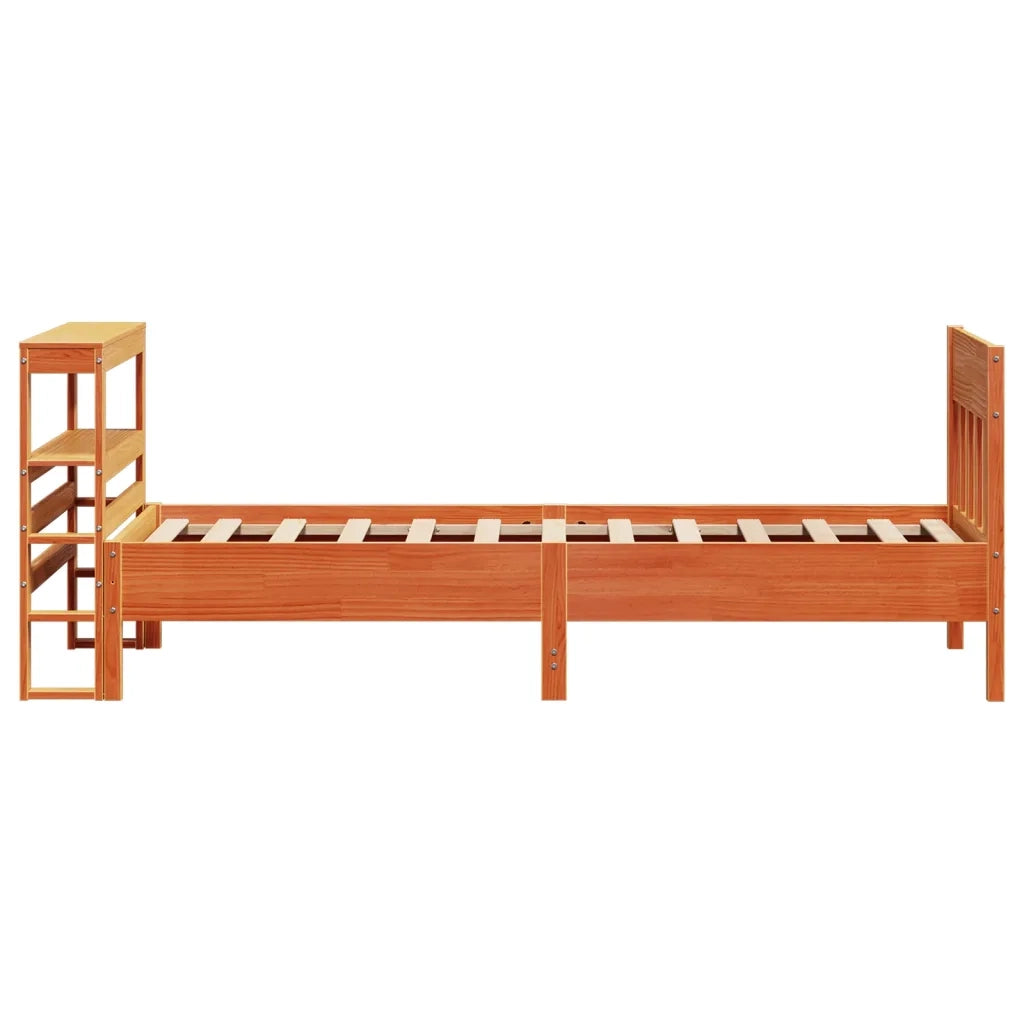 vidaXL Letto senza Materasso Marrone Cera 75x190 cm in Legno di Pino