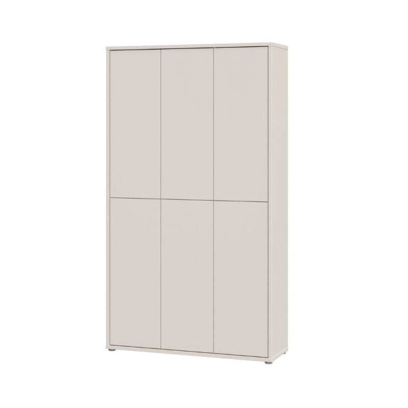 Armadio multiuso Medea 6 ante colore cashmere 109.2x34.9xH191.9 cm.