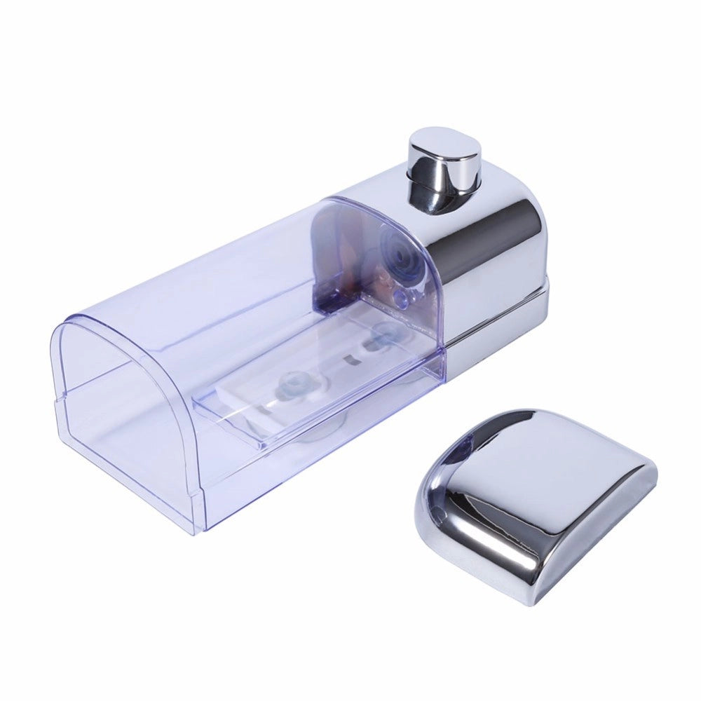 Trade Shop - Dispenser Erogatore Per Sapone Liquido 500 Ml Muro Dosatore A Parete Bagno -