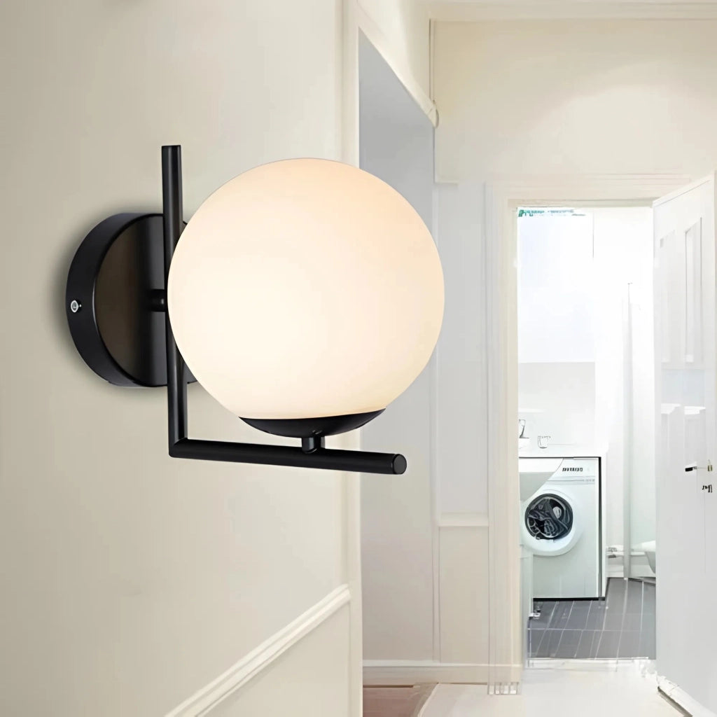 Lampada Da Parete G101-1w Black White