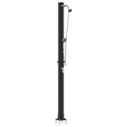 Doccia Solare da Esterno Nero 217 cm PVC e Alluminio CFW5110682