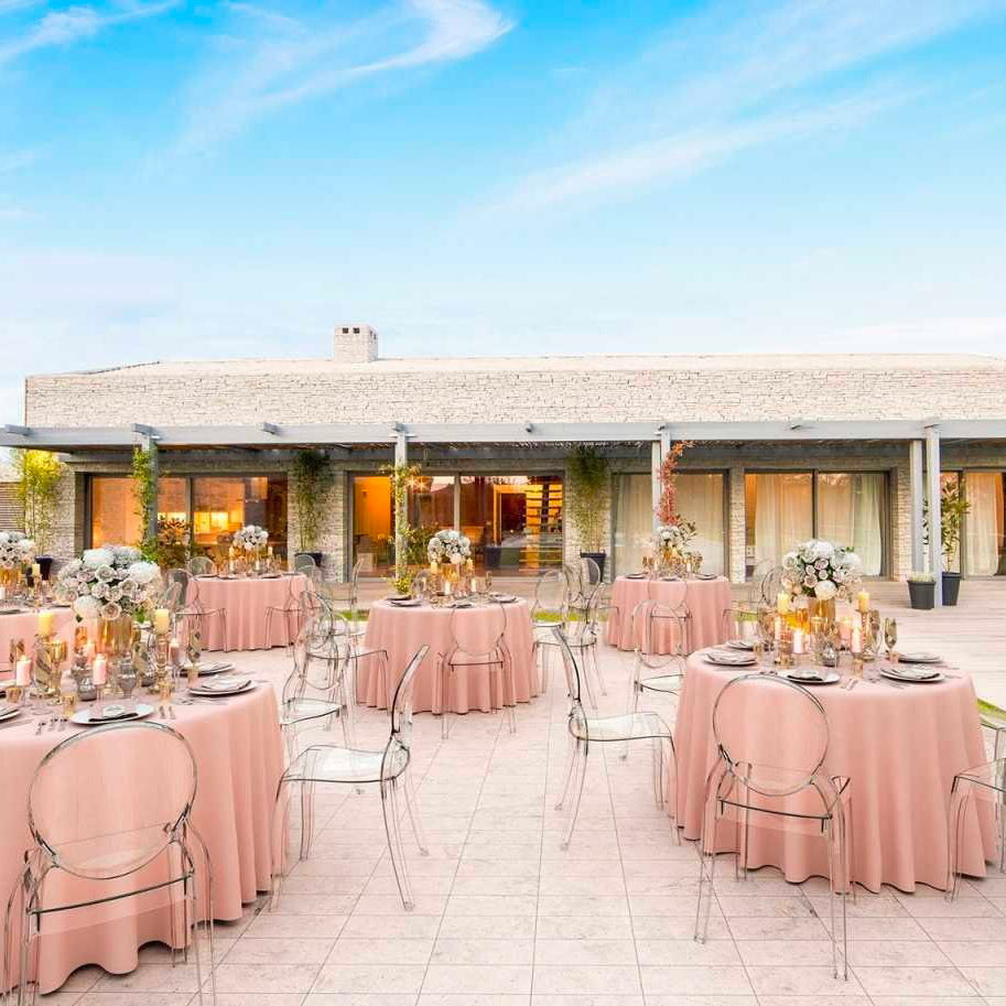 Set 4 Sedie Impilabili 47x90x50 cm in Policarbonato Glass Trasparente