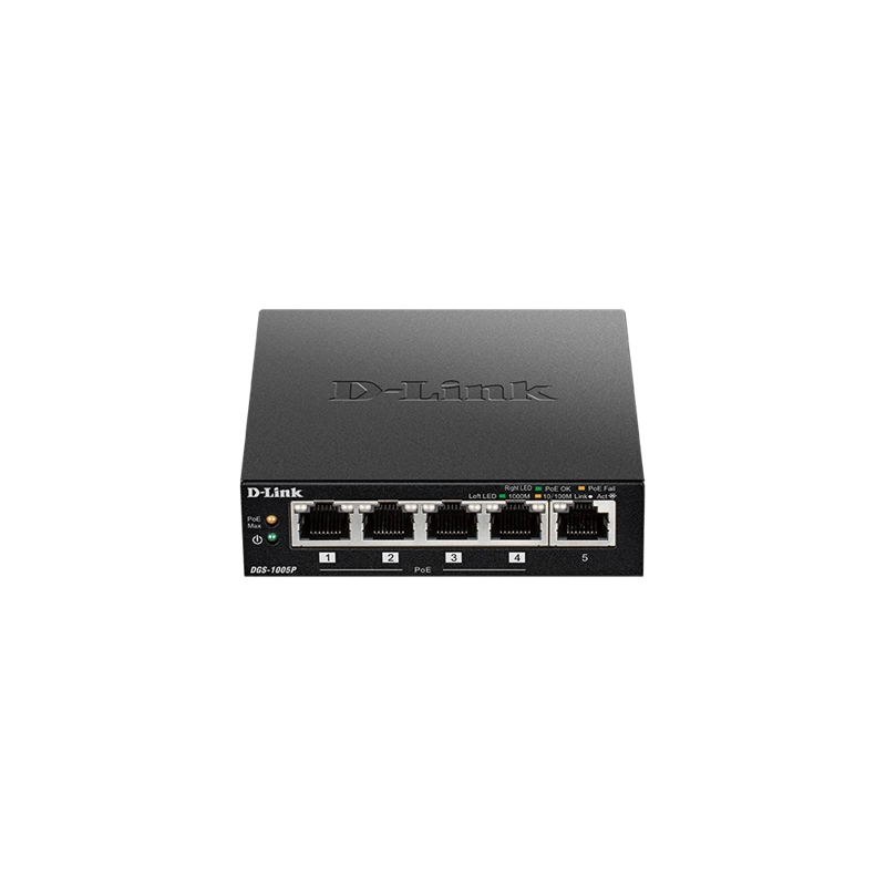 ORIGINAL D-Link Accessori per computer nero DGS-1005P/E Switch