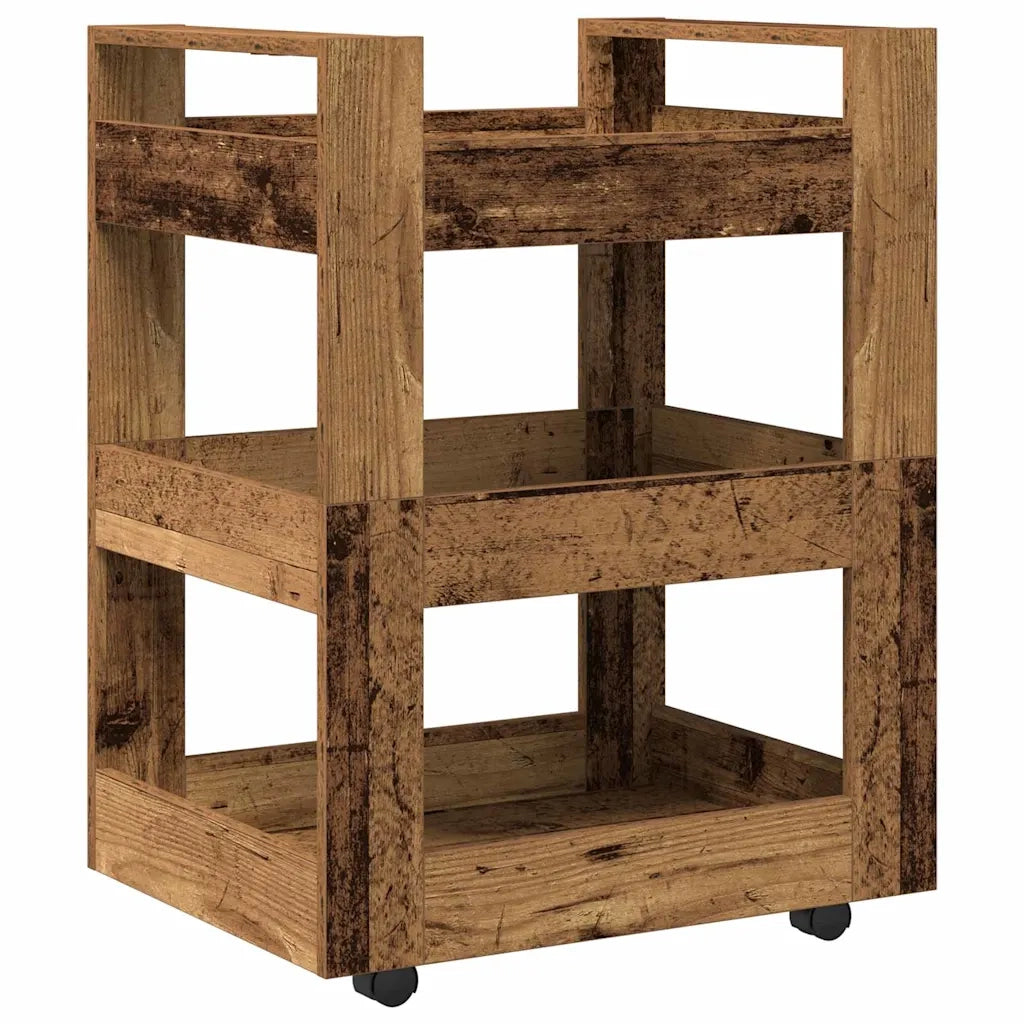 Carrello da Cucina Legno di quercia 60 x 45 x 80 cm 862117