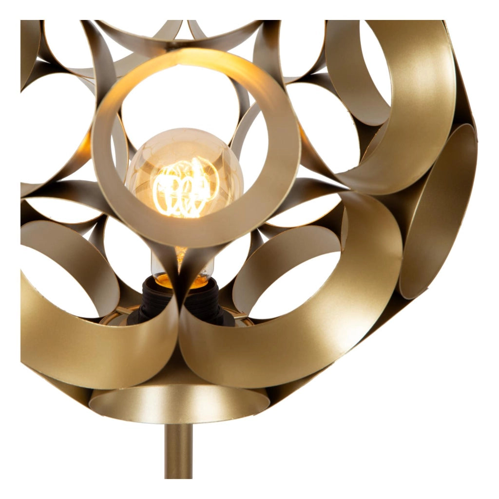 Lampada da terra art déco oro 1xE27 HANNELORE Lucide