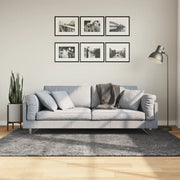 Tappeto Pelo Corto HUARTE Morbido Lavabile Antracite 140x200 cm 375001