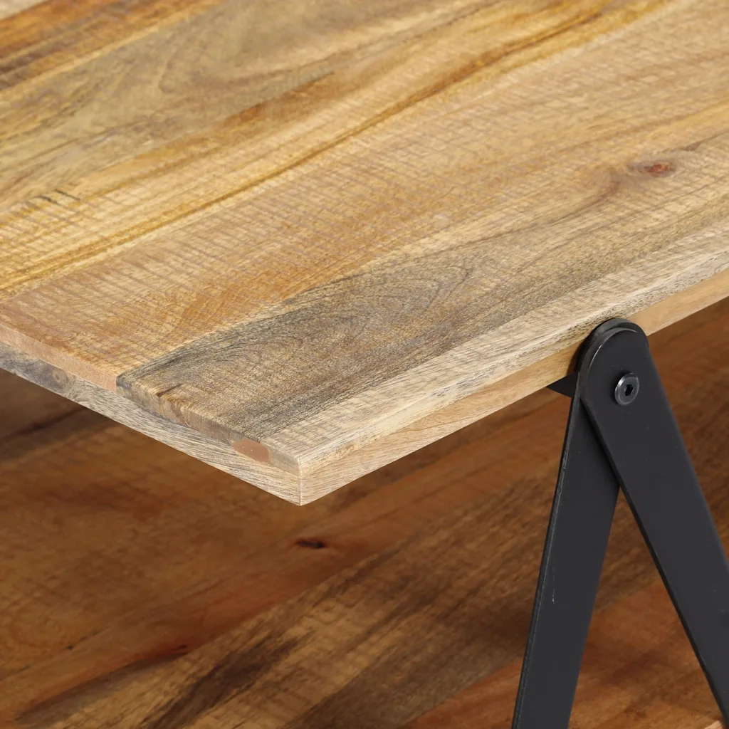 Tavolino da CaffÃ¨ 115x60x40 cm in Legno Massello di Mango cod mxl 66842