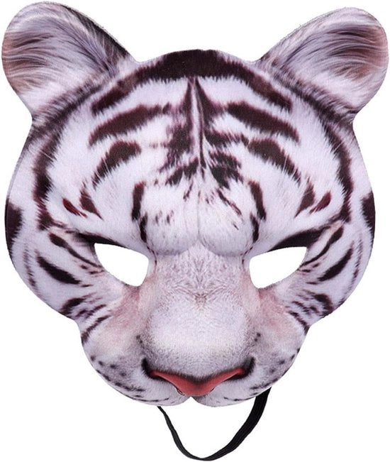 Maschera animale Realistica a metà faccia - Costume animale - Maschera per carnevale/Festival - Accessori per cosplay - Grip antiscivolo - Maschera per costume