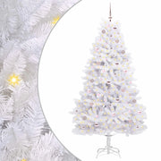 Albero di Natale | Decorazioni natalizie Artificiale con Rami Pieghevoli Bianco 210 cm